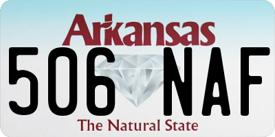 AR license plate 506NAF