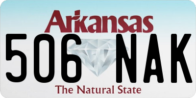 AR license plate 506NAK
