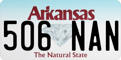 AR license plate 506NAN