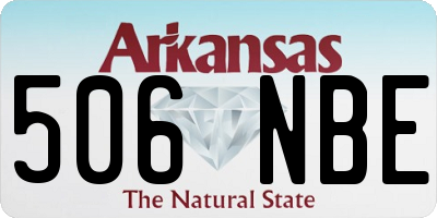 AR license plate 506NBE
