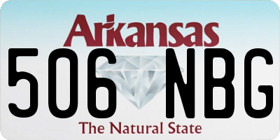 AR license plate 506NBG