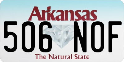 AR license plate 506NOF