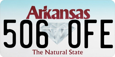 AR license plate 506OFE