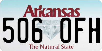 AR license plate 506OFH