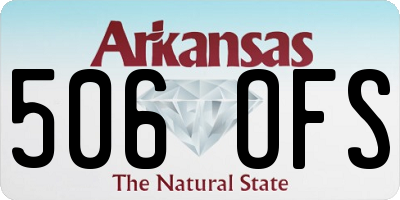 AR license plate 506OFS