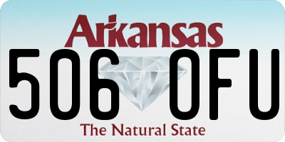 AR license plate 506OFU
