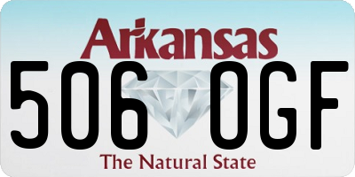 AR license plate 506OGF