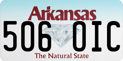 AR license plate 506OIC