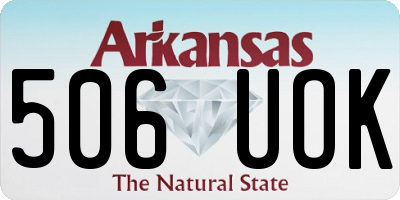 AR license plate 506UOK
