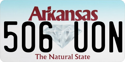 AR license plate 506UON