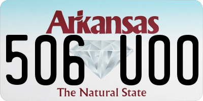 AR license plate 506UOO