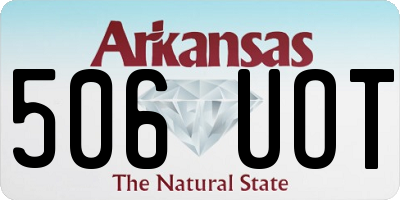 AR license plate 506UOT