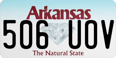 AR license plate 506UOV