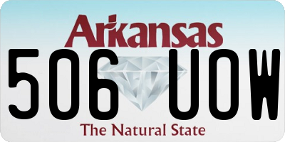 AR license plate 506UOW