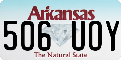 AR license plate 506UOY