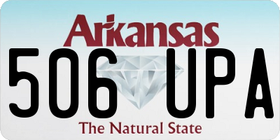 AR license plate 506UPA
