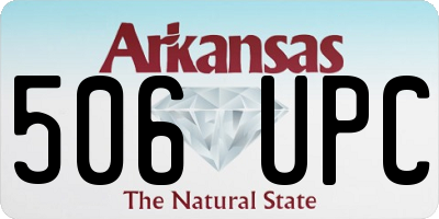 AR license plate 506UPC