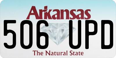 AR license plate 506UPD