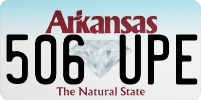 AR license plate 506UPE