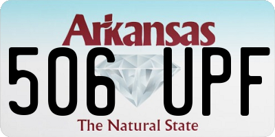 AR license plate 506UPF