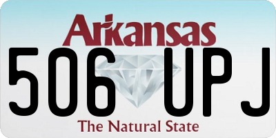 AR license plate 506UPJ