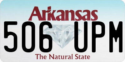 AR license plate 506UPM