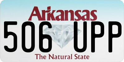 AR license plate 506UPP