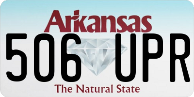 AR license plate 506UPR