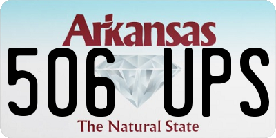 AR license plate 506UPS