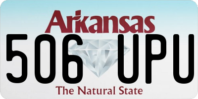 AR license plate 506UPU