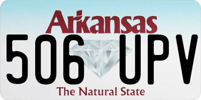 AR license plate 506UPV