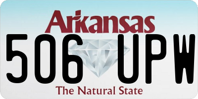AR license plate 506UPW