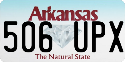 AR license plate 506UPX