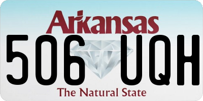 AR license plate 506UQH