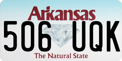 AR license plate 506UQK