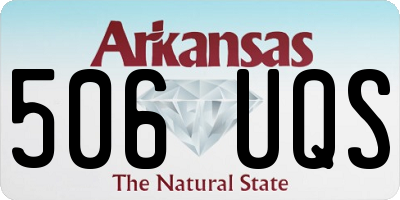 AR license plate 506UQS