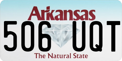 AR license plate 506UQT