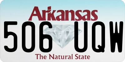 AR license plate 506UQW