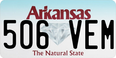 AR license plate 506VEM