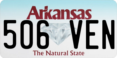 AR license plate 506VEN