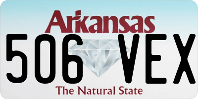 AR license plate 506VEX