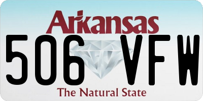 AR license plate 506VFW
