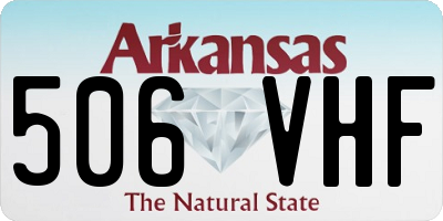 AR license plate 506VHF