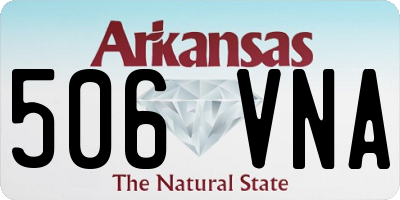 AR license plate 506VNA