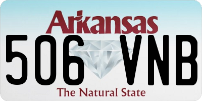 AR license plate 506VNB