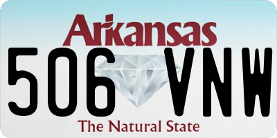AR license plate 506VNW