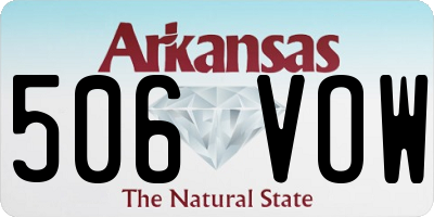 AR license plate 506VOW
