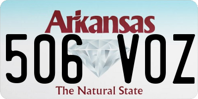 AR license plate 506VOZ