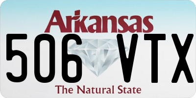 AR license plate 506VTX