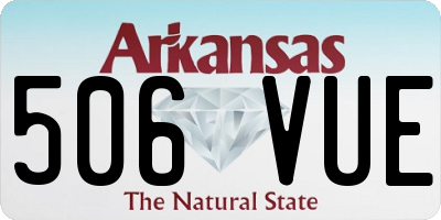 AR license plate 506VUE